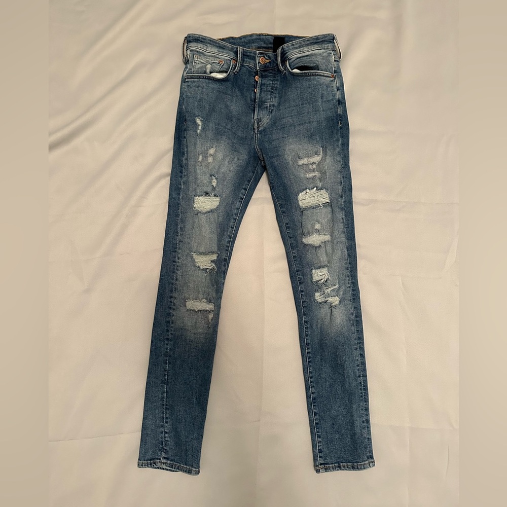 &Denim Skinny Blue Jeans - 32/30